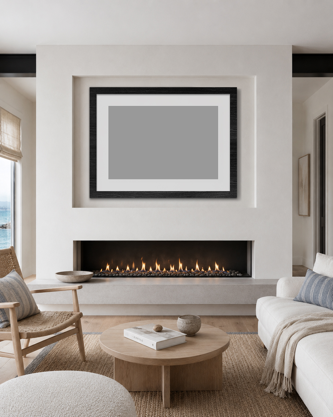 The Mall shown as a Fine Art Print in a residential interior